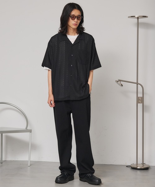 SEN TOKYO(セントーキョー)の「レースジャガードシャツ(シャツ/ブラウス・メンズ・ホワイト/ブラック・L/M)」の15枚目の写真