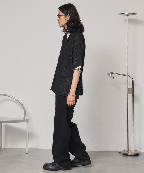 SEN TOKYO(セントーキョー)の「レースジャガードシャツ(シャツ/ブラウス・メンズ・ホワイト/ブラック・L/M)」の8枚目の写真