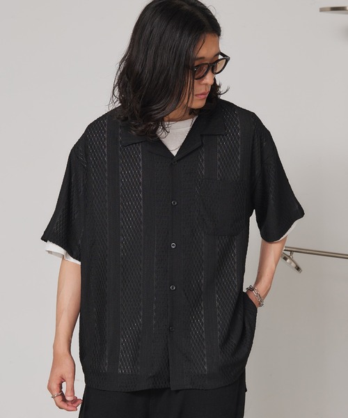 SEN TOKYO(セントーキョー)の「レースジャガードシャツ(シャツ/ブラウス・メンズ・ホワイト/ブラック・L/M)」の10枚目の写真