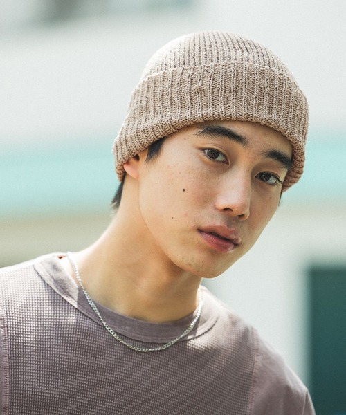 niko and...（ニコアンド）の「ペーパー混サマーワッチ（ニットキャップ/ビーニー・メンズ・ベージュ/ブルー/ブラック・FREE）」の3枚目の写真