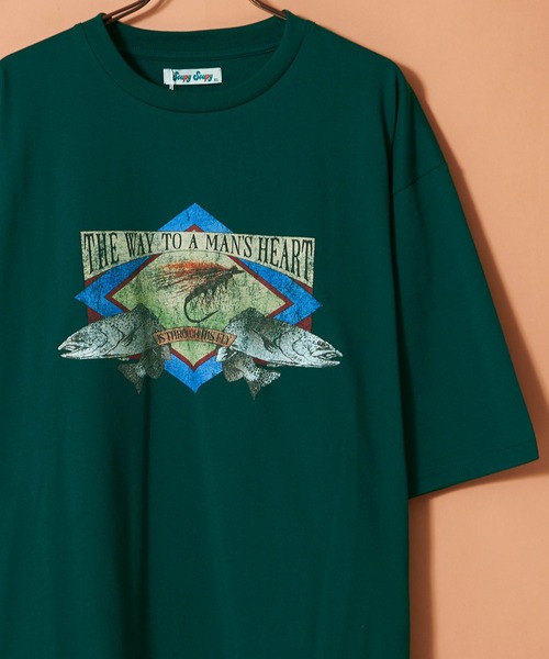 Revo.(レボ)の「ヴィンテージライク オールドグラフィックデザイン プリントTシャツ ロゴ イラスト(Tシャツ/カットソー・メンズ・グレー系その他2/アッシュグレー/ブルー/ネイビー/イエロー/ホワイト/ホワイト系その他/グリーン/ブラック/グレー系その他/ホワイト系その他2/ブラック系その他・M/L/XL)」の9枚目の写真