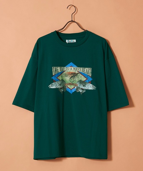 Revo.(レボ)の「ヴィンテージライク オールドグラフィックデザイン プリントTシャツ ロゴ イラスト(Tシャツ/カットソー・メンズ・グレー系その他2/アッシュグレー/ブルー/ネイビー/イエロー/ホワイト/ホワイト系その他/グリーン/ブラック/グレー系その他/ホワイト系その他2/ブラック系その他・M/L/XL)」の13枚目の写真