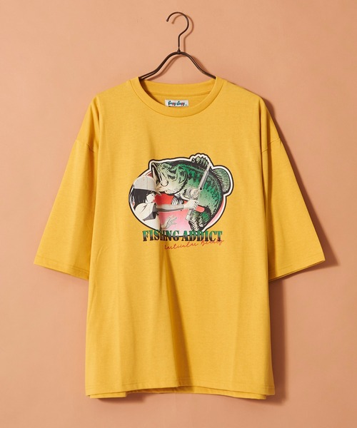 Revo.(レボ)の「ヴィンテージライク オールドグラフィックデザイン プリントTシャツ ロゴ イラスト(Tシャツ/カットソー・メンズ・グレー系その他2/アッシュグレー/ブルー/ネイビー/イエロー/ホワイト/ホワイト系その他/グリーン/ブラック/グレー系その他/ホワイト系その他2/ブラック系その他・M/L/XL)」の16枚目の写真