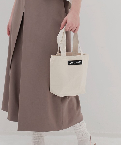 BLACK SCORE(ブラックスコア)の「BLACK SCORE × DRESSLAVE / 20th act cocky tote(アニバーサリー アクトコッキーミニトートバッグ BSBMT CANVAS MINI BAG)(トートバッグ・レディース・ナチュラル・FREE)」の4枚目の写真