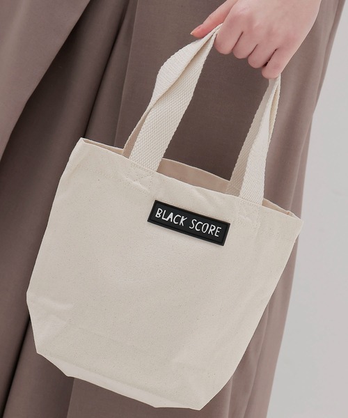 BLACK SCORE(ブラックスコア)の「BLACK SCORE × DRESSLAVE / 20th act cocky tote(アニバーサリー アクトコッキーミニトートバッグ BSBMT CANVAS MINI BAG)(トートバッグ・レディース・ナチュラル・FREE)」の5枚目の写真