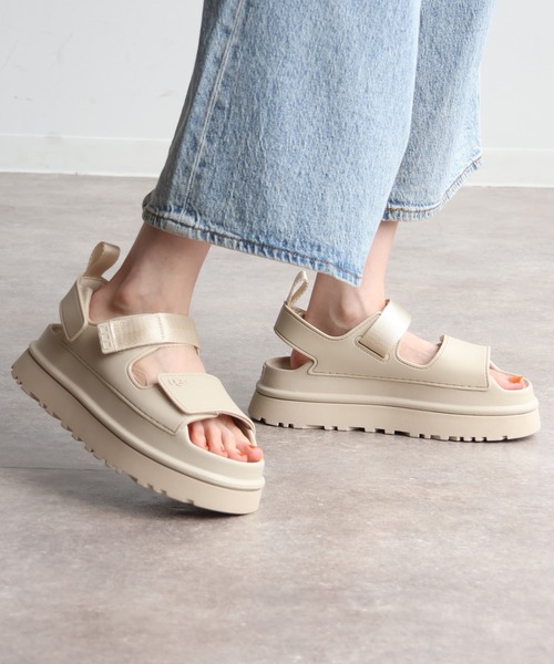 【UGG】GoldenGlow ゴールデングロー 厚底 ストラップサンダル UGG アグ サンダル ストラップサンダル ゴールデングロウ