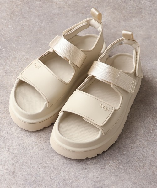 UGG(アグ)の「【UGG/アグ】W GOLDENGLOW/ゴールデングロウ ストラップ 厚底サンダル(サンダル・レディース・アイボリー/ブラック・6/8/7)」の8枚目の写真
