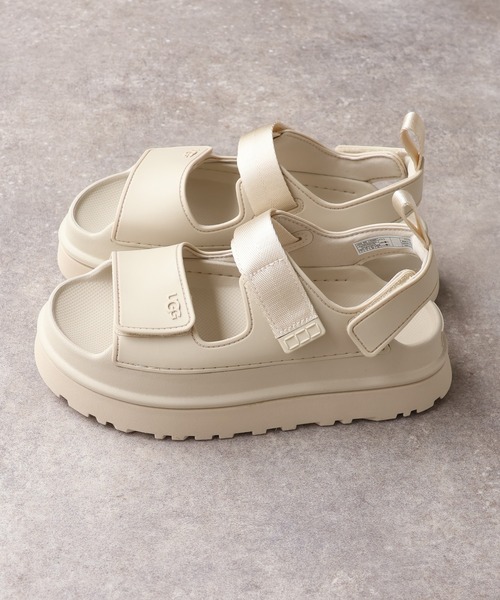 UGG(アグ)の「【UGG/アグ】W GOLDENGLOW/ゴールデングロウ ストラップ 厚底サンダル(サンダル・レディース・アイボリー/ブラック・6/8/7)」の9枚目の写真