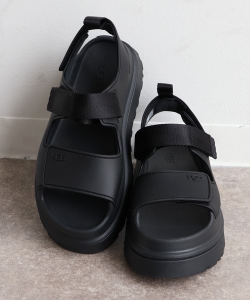 UGG/アグ】W GOLDENGLOW/ゴールデングロウ ストラップ 厚底サンダル
