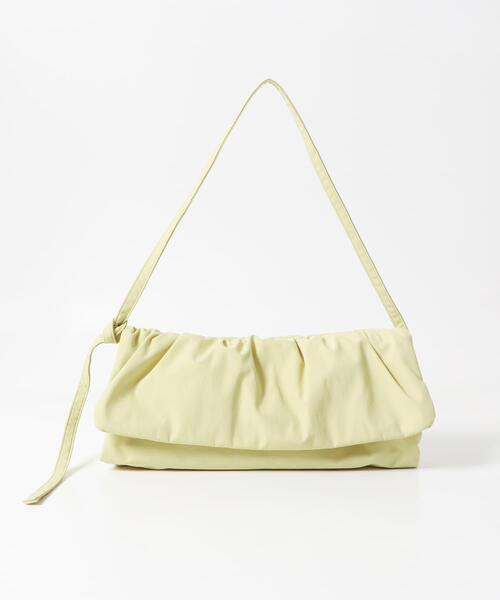 KBF（ケイビーエフ）の「ナイロンギャザーフラップBAG（ショルダーバッグ・レディース・ブラック/アイボリー/グリーン系その他・ONE）」の15枚目の写真