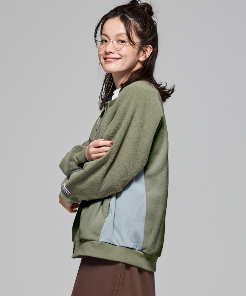 KRIFF MAYER Lady's Collection（クリフメイヤーレディースコレクション）の「【軽い･暖かい･柔らかい】ブークレカーデ（カーディガン/ボレロ・レディース・ブラック/カーキ/ブラウン/サンドベージュ/カラフル・LARGE/MEDIUM）」の4枚目の写真