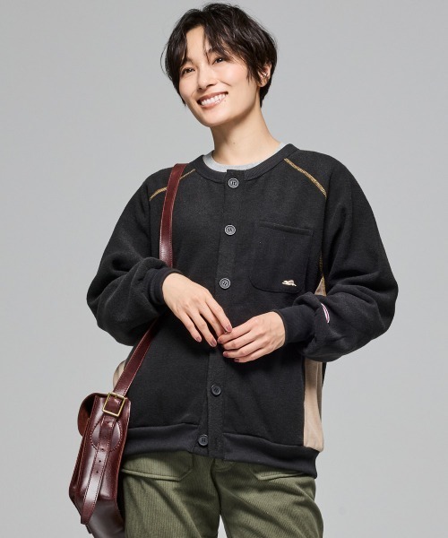 KRIFF MAYER Lady's Collection（クリフメイヤーレディースコレクション）の「【軽い･暖かい･柔らかい】ブークレカーデ（カーディガン/ボレロ・レディース・ブラック/カーキ/ブラウン/サンドベージュ/カラフル・LARGE/MEDIUM）」の9枚目の写真