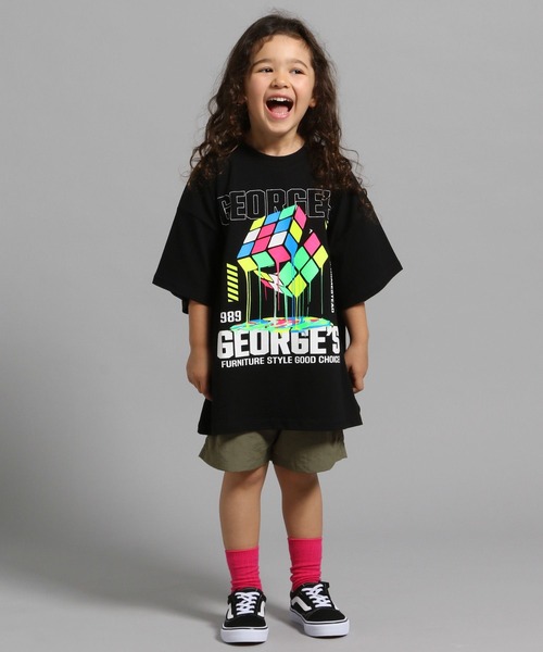 GEORGE'S（ジョージズ）の「【KIDS】CUBEグラフィックTシャツ（Tシャツ/カットソー・キッズ・ブラック/オフホワイト・110cm/130cm/150cm）」の21枚目の写真