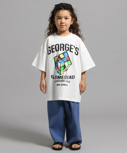 GEORGE'S（ジョージズ）の「【KIDS】CUBEグラフィックTシャツ（Tシャツ/カットソー・キッズ・ブラック/オフホワイト・110cm/130cm/150cm）」の12枚目の写真