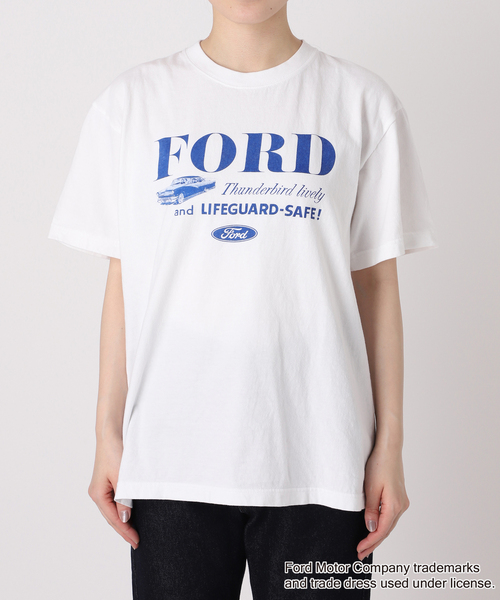 GOOD ROCK SPEED(グッドロックスピード)の「《追加2》GOOD ROCK SPEED/グッドロックスピード SLOBE別注 FORD TEE(Tシャツ/カットソー・レディース・ホワイト/ライトグレー・FREE)」の14枚目の写真