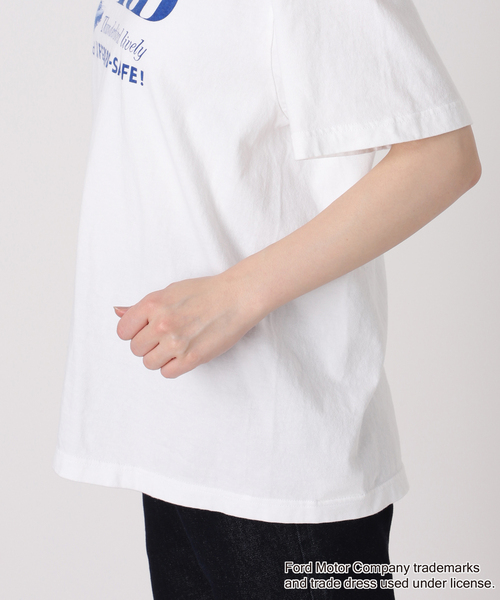 GOOD ROCK SPEED(グッドロックスピード)の「《追加2》GOOD ROCK SPEED/グッドロックスピード SLOBE別注 FORD TEE(Tシャツ/カットソー・レディース・ホワイト/ライトグレー・FREE)」の9枚目の写真