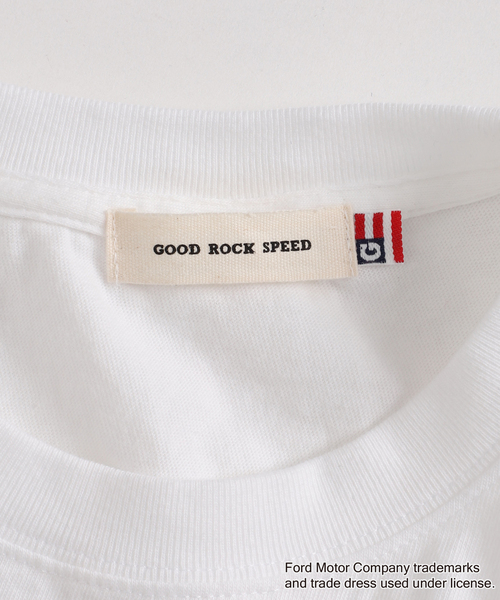 GOOD ROCK SPEED(グッドロックスピード)の「《追加2》GOOD ROCK SPEED/グッドロックスピード SLOBE別注 FORD TEE(Tシャツ/カットソー・レディース・ホワイト/ライトグレー・FREE)」の8枚目の写真