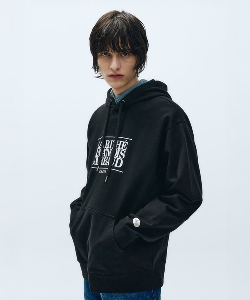 MARITHE + FRANCOIS GIRBAUD（マリテフランソワジルボー）の「CLASSIC LOGO HOODIE（パーカー・レディース・オートミール/ヘザーグレー/ネイビー/ブラック・X-LARGE/SMALL/MEDIUM/LARGE）」の5枚目の写真