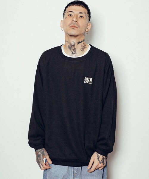 Subciety(サブサエティ)の「Knit-sew pullover(Tシャツ/カットソー・メンズ・オレンジ/ベージュ/ブラック・SMALL/MEDIUM/LARGE/X-LARGE)」の13枚目の写真