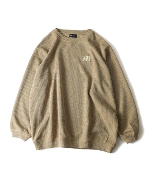 Subciety(サブサエティ)の「Knit-sew pullover(Tシャツ/カットソー・メンズ・オレンジ/ベージュ/ブラック・SMALL/MEDIUM/LARGE/X-LARGE)」の14枚目の写真