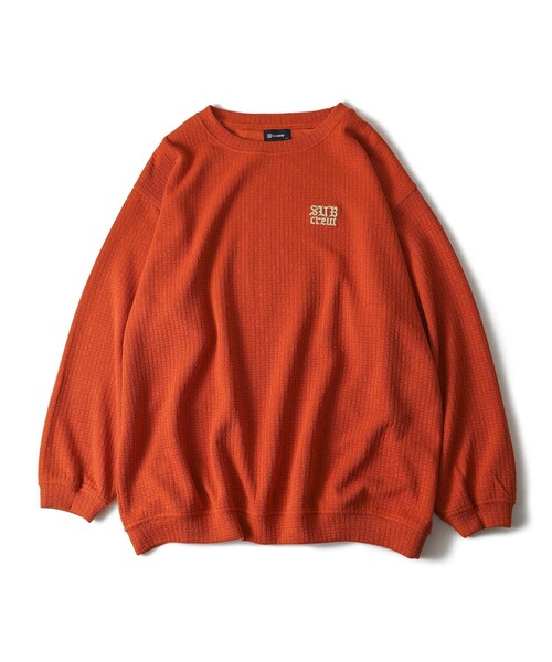 Subciety(サブサエティ)の「Knit-sew pullover(Tシャツ/カットソー・メンズ・オレンジ/ベージュ/ブラック・SMALL/MEDIUM/LARGE/X-LARGE)」の16枚目の写真