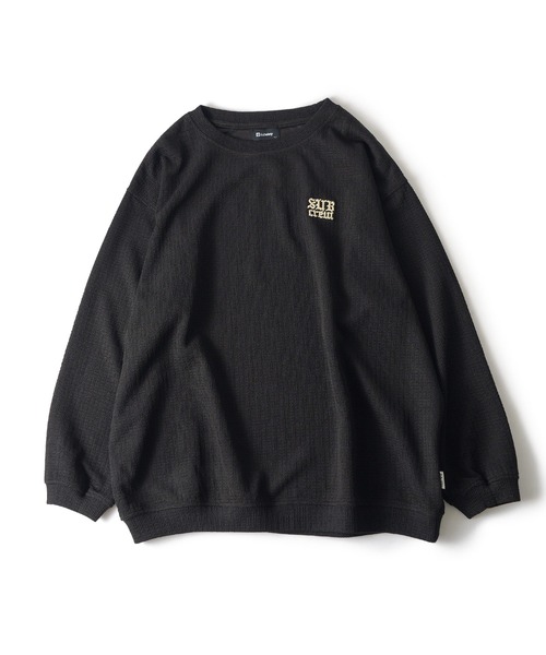 Subciety(サブサエティ)の「Knit-sew pullover(Tシャツ/カットソー・メンズ・オレンジ/ベージュ/ブラック・SMALL/MEDIUM/LARGE/X-LARGE)」の4枚目の写真