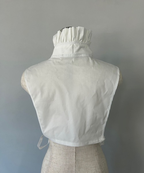 SANSeLF（サンセルフ）の「【SANSeLF】 ボウタイシャーリングネック フェイクトップス 付け襟 saa25s013（付け襟・レディース・ブラック/ホワイト・FREE）」の8枚目の写真