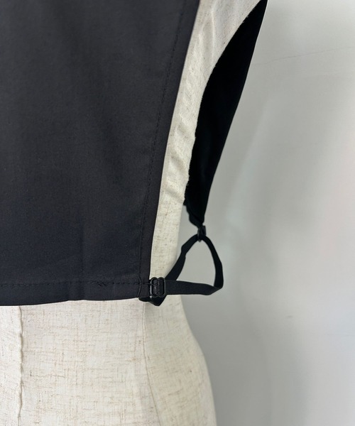 SANSeLF（サンセルフ）の「【SANSeLF】 ボウタイシャーリングネック フェイクトップス 付け襟 saa25s013（付け襟・レディース・ブラック/ホワイト・FREE）」の15枚目の写真