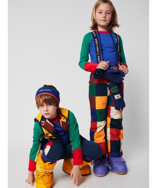 BOBO CHOSES(ボボショーズ)の「Multicolor Tiles ski pants(つなぎ/オールインワン・キッズ・マルチ・2-3YEAR/4-5YEAR/6-7YEAR/10-11y/12-13y/8-9y)」の4枚目の写真