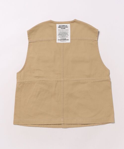 LOWRYS FARM（ローリーズファーム）の「mamiミリタリーキッズベスト　493563（ベスト・キッズ・カーキ/ブラック/ベージュ系その他・110cm/130cm）」の4枚目の写真