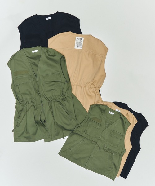 LOWRYS FARM（ローリーズファーム）の「mamiミリタリーキッズベスト　493563（ベスト・キッズ・カーキ/ブラック/ベージュ系その他・110cm/130cm）」の22枚目の写真