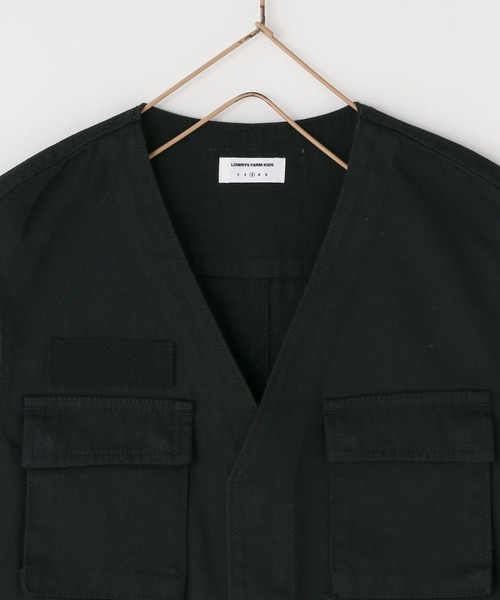 LOWRYS FARM（ローリーズファーム）の「mamiミリタリーキッズベスト　493563（ベスト・キッズ・カーキ/ブラック/ベージュ系その他・110cm/130cm）」の6枚目の写真