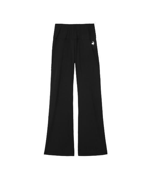 le coq sportif(ルコックスポルティフ)の「ルフフォルム ハイライズフレアパンツ(その他パンツ・レディース・ブラック/ネイビー・M/S/XL/L)」の2枚目の写真