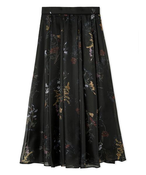 FRAY I.D（フレイ アイディー） ボタニカルプリントシアータックスカート FRAY I.D スカート ボタニカルプリントシアータックスカート