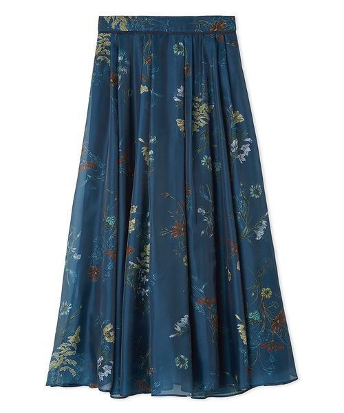 イーペプリント柄タックスカート fleur de fleurプリントタックスカート | LANVIN en