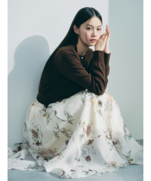 ボタニカルプリントシアータックスカート（スカート）｜FRAY I.D