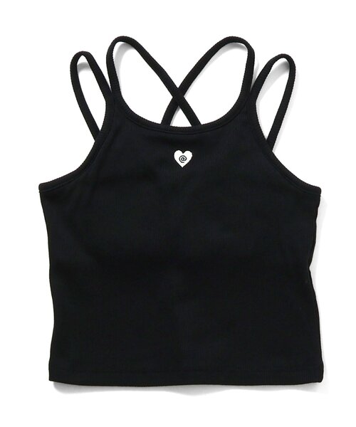 alo 黒 キャミソール　S アニュアンス anuans バックサテンキャミソール （BLACK
