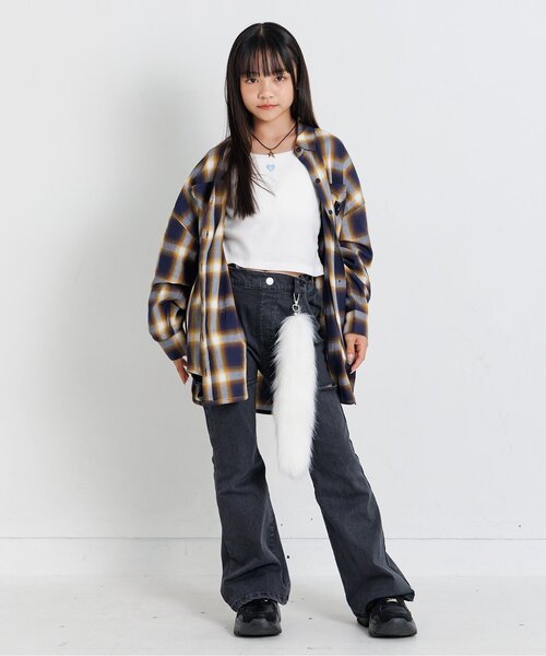 algy(アルジー)の「エンジェルキャミソール(キャミソール・キッズ・ブラック/サックスブルー/オフホワイト・XX-SMALL/X-SMALL/MEDIUM/SMALL)」の8枚目の写真