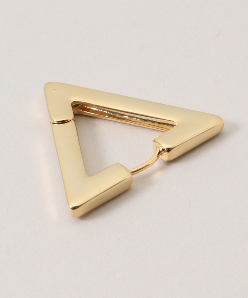 SLOBE IENA（スローブイエナ）の「Theia Jewelry/テイア ジュエリー トライアングルピアス 71043E0028（ピアス（両耳用）・レディース・ゴールド・FREE）」の4枚目の写真