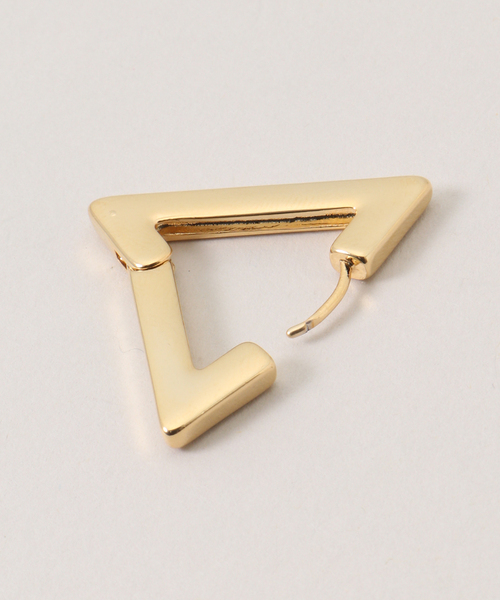 SLOBE IENA（スローブイエナ）の「Theia Jewelry/テイア ジュエリー トライアングルピアス 71043E0028（ピアス（両耳用）・レディース・ゴールド・FREE）」の5枚目の写真