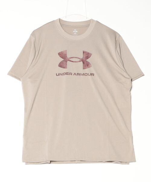 UNDER ARMOUR(アンダーアーマー)の「アンダーアーマー UAテック オーバーサイズド ビッグロゴ Tシャツ(Tシャツ/カットソー・レディース・ベージュ/ブラック/ネイビー・S/M/L/XL)」の2枚目の写真