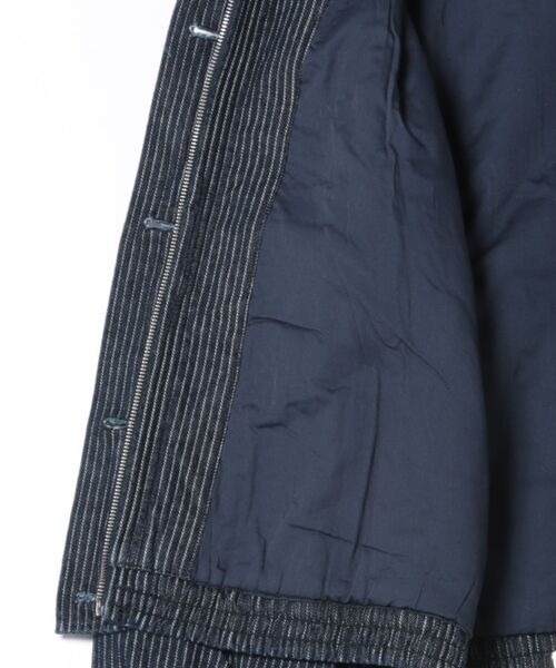 BOBO CHOSES(ボボショーズ)の「Denim stripe bomber jacket(カバーオール・レディース・ネイビー・M/S/L/XL/XS)」の7枚目の写真