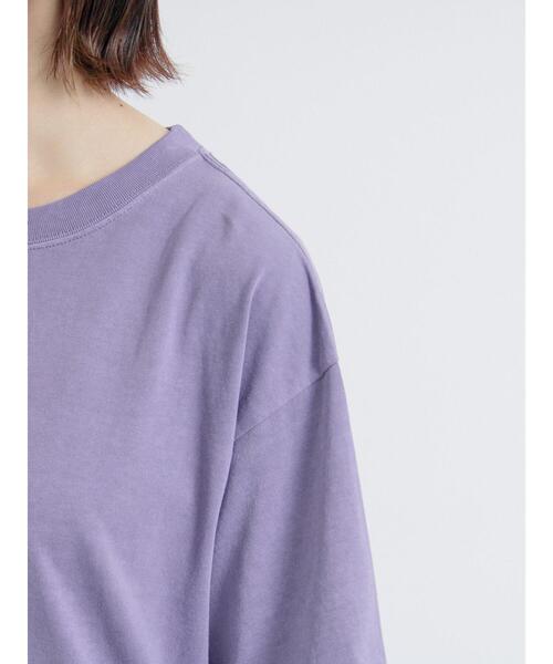 SM2（エスエムツー）の「ピグメント加工裾フリルチュニックTシャツ（チュニック・レディース・オフホワイト/チャコールグレー/ベージュ/パープル・F）」の8枚目の写真