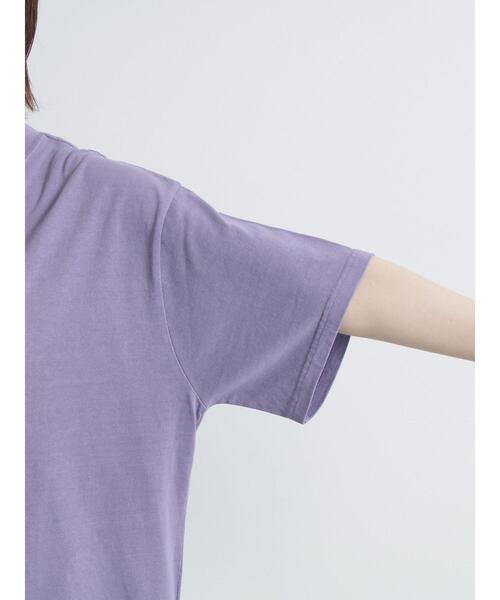 SM2（エスエムツー）の「ピグメント加工裾フリルチュニックTシャツ（チュニック・レディース・オフホワイト/チャコールグレー/ベージュ/パープル・F）」の9枚目の写真