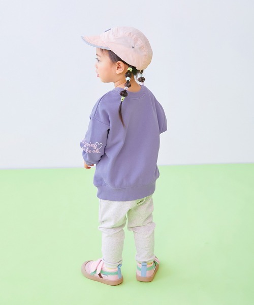 devirock(デビロック)の「【EN-JOY】どっちも前だから1人でお着替え 裏起毛じゃない カラフル トレーナー(スウェット・キッズ・ブルー系2/パープル系1/ブルー系1/グリーン系2/グリーン系3/グリーン系1/ピンク系1/ピンク系2/オレンジ系1/ブラック系1/ベージュ系1/グレー系1・80cm/90cm/110cm/100cm/120cm/130cm)」の22枚目の写真