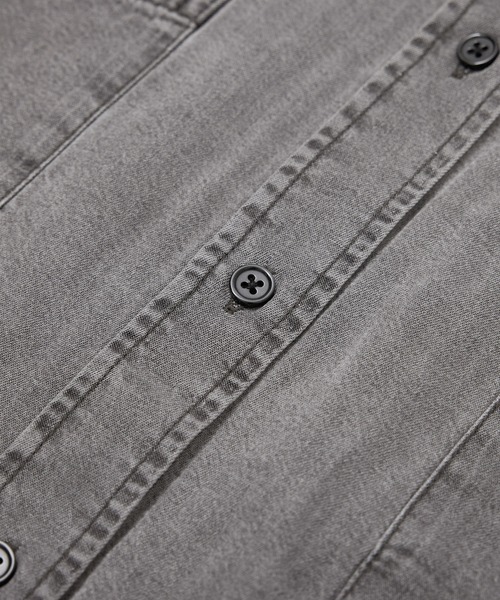 ROPE' PICNIC（ロペピクニック）の「シャンブレーデニム調シャツ（シャツ/ブラウス・レディース・チャコールグレー/ネイビー/サックスブルー・38）」の9枚目の写真