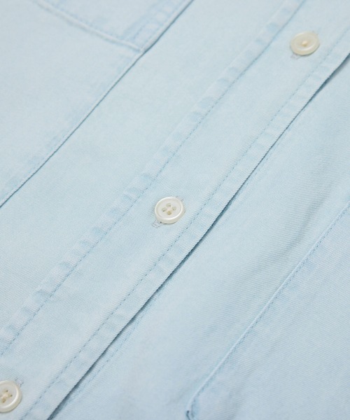 ROPE' PICNIC（ロペピクニック）の「シャンブレーデニム調シャツ（シャツ/ブラウス・レディース・チャコールグレー/ネイビー/サックスブルー・38）」の4枚目の写真