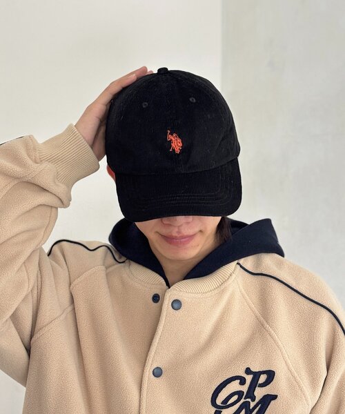 U.S. POLO ASSN.(ユーエスポロアッスン)の「【U.S. POLO ASSN.】コーデュロイキャップ(キャップ・レディース・ブラウン/ベージュ/アイボリー/ブラック/ネイビー/グリーン・FREE)」の7枚目の写真