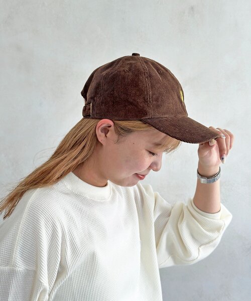 U.S. POLO ASSN.(ユーエスポロアッスン)の「【U.S. POLO ASSN.】コーデュロイキャップ(キャップ・レディース・ブラウン/ベージュ/アイボリー/ブラック/ネイビー/グリーン・FREE)」の21枚目の写真