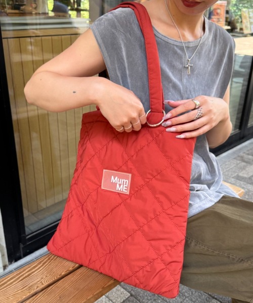 CIAOPANIC TYPY(チャオパニックティピー)の「【MumME】カラビナ付きトートBAG(トートバッグ・レディース・オレンジ/ホワイト/ブラック/グレー・ONE SIZE)」の1枚目の写真